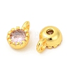 Brass Micro Pave Cubic Zirconia Pendants KK-H204-03G-04-2