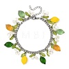 Glass & Acrylic Charm Bracelets BJEW-JB13974-3