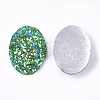 Electroplate Druzy Resin Cabochons CRES-T012-08C-2