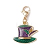 8Pcs 8 Styles Carnival/Mardi Gras Theme Alloy Enamel & Glitter Powder Pendants Decoration HJEW-JM02997-4