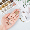 Tibetan Style Hook and Eye Clasps TIBE-PH0005-13-WH-3