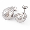 304 Stainless Steel Stud Earrings for Women EJEW-A049-08P-2
