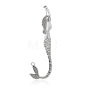 Mermaid Tibetan Style Alloy Bookmarks PALLOY-J659-54AS-2