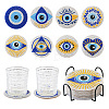 DIY Diamond Painting Evil Eye Theme Cup Mat Kits DIY-TAC0028-02-13