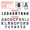 36Pcs 2 Sets 2 Styles Letter A~Z & Number 0~9 Polyester Embroidery Sew On Patches Sets PATC-TA0001-55G-3
