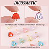 200Pcs 2 Style Transparent Acrylic Charms FIND-DC0001-23-4