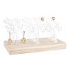 Transparent Acrylic Jewelry Earring Tree Display Stands EDIS-WH0012-34-1