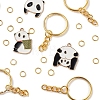 DIY Panda Pendant Keychain Making Kits DIY-YW0004-20-4
