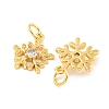 Rack Plating Brass Micro Pave Clear Cubic Zirconia Pendants LS-KK-B093-04B-G-2