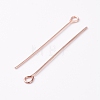 Brass Eye Pins KK-TAC0002-19RG-1