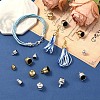 120Pcs 4 Styles UV Plating ABS Plastic Cord Ends CCB-YW0001-83-4