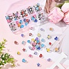 10 Styles CCB Plastic European Beads CCB-YW0001-80-4