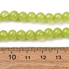 6MM Dyed Natural Green Jade Round Beaded Necklaces GG-CBAA808-04P-B-5