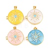 Brass Locket Pendants KK-D232-10G-1