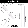 10Pcs Aluminum Bangle Blanks MAK-BBC0001-34-2