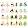 24Pcs 6 Colors Handmade Porcelain Beads PORC-TA0001-39-2