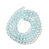 Transparent Baking Paint Glass Beads Strands DGLA-A034-T6mm-D06-2