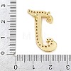 Brass Micro Pave Clear Cubic Zirconia Pendants CU-CBA8481-01G-J-3
