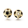 Brass Enamel Beads KK-Z163-06G-B01-1