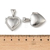 316 Stainless Steel Locket Pendants STAS-K321-25P-3