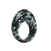 Natural Green Spot Jasper Finger Rings for Unisex G-Q601-19B-4