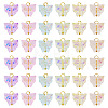 60Pcs 6 Colors Electroplate Transparent Glass Charms PALLOY-TAC0287-3