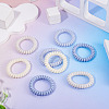 8Pcs 4 Colors Plastic Hair Accessories OHAR-TADJ0001-01-5