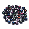 Opaque Black Acrylic Beads X-MACR-S273-44-1