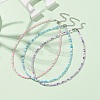 3Pcs 3 Color Glass Seed Beaded Necklaces Set NJEW-JN04334-2