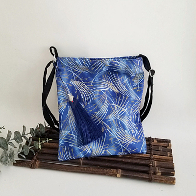 Fish Scales Pattern Cotton Fabric DIY-WH0622-777D-1