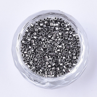 Electroplate Cylinder Seed Beads SEED-Q036-02A-B03-1