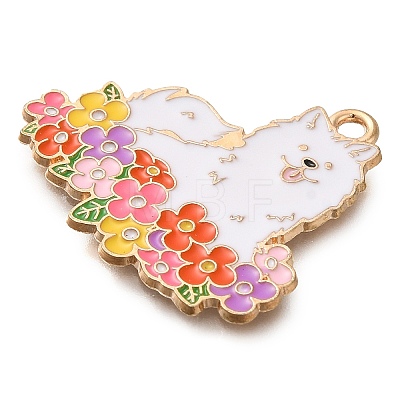 Animal Flower Alloy Enamel Pendants ENAM-Q508-01C-1