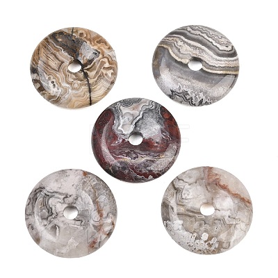 Natural Crazy Lace Agate Pendants G-B196-01B-06-1