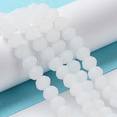 Imitation Jade Solid Color Glass Beads Strands EGLA-A034-J10mm-MD05-1