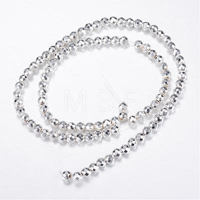 Electroplate Non-magnetic Synthetic Hematite Bead Strands G-Q465-16S-1