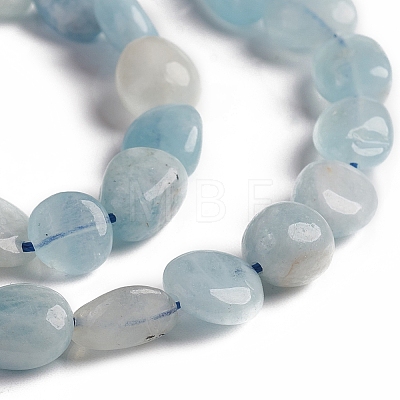 Natural Aquamarine Beads Strands X-G-D0002-D54-1