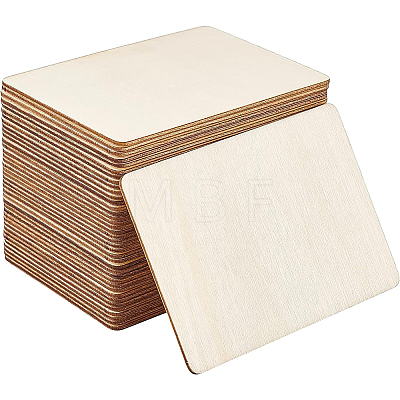 40Pcs Custom Unfinished Wood Pieces WOOD-BC0001-07-1