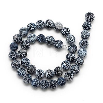 Natural Weathered Agate Bead Strands G-S237-4mm-05-1