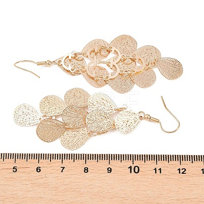 Brass Dangle Earrings EJEW-B157-02E-G-1