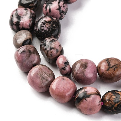 Natural Rhodonite Beads Strands G-G146-A07-02-1