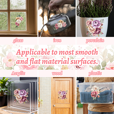 3 Sheets 3 Styles PVC Waterproof Decorative Stickers DIY-WH0404-142-1