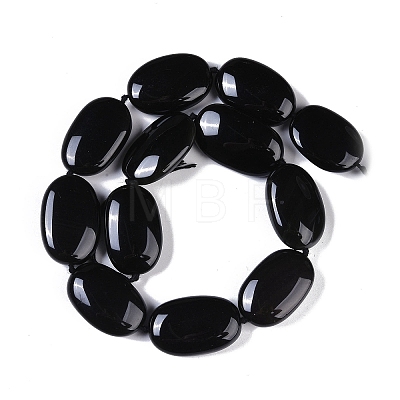 Natural Black Gemstone Beads Strands G-Q164-A01-01-1