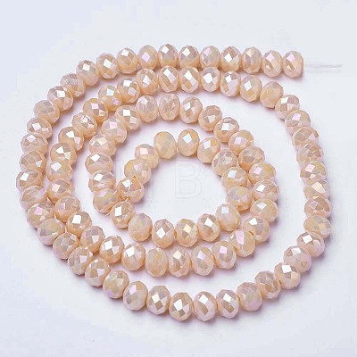 Electroplate Glass Beads Strands LS-EGLA-A034-P10mm-B02-1