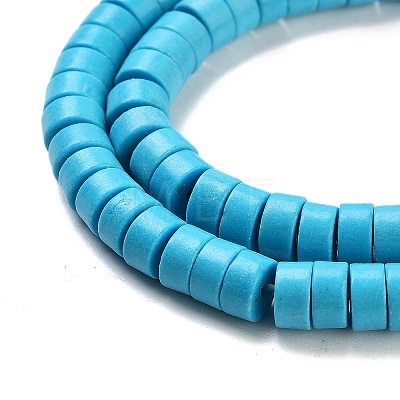 Synthetic Turquoise Beads Strands TURQ-G110-6x3mm-06-1