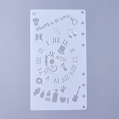 Plastic Drawing Painting Stencils Templates DIY-WH0143-18L-1