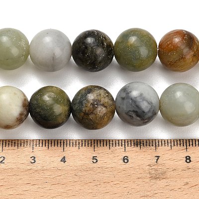 Natural Butter Jade Beads Strands G-C289-B03-14mm-1