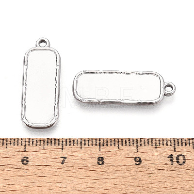 304 Stainless Steel Pendant Cabochon Settings STAS-N108-62P-1