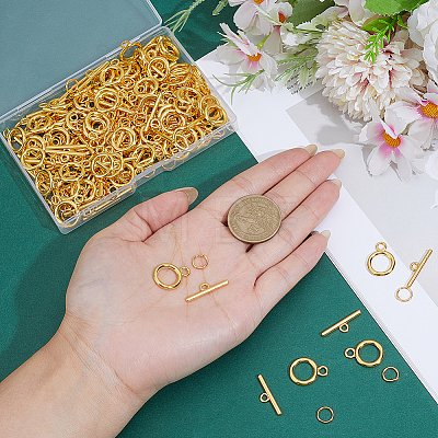 80 Bags Tibetan Style Alloy Toggle Clasps FIND-ME0003-21-1