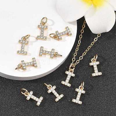 SHEGRACE Brass Micro Pave Clear Cubic Zirconia Pendants XGRQ29104-394G-I-1