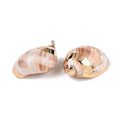 Natural Sea Shell Pendants SSHEL-N038-51-1